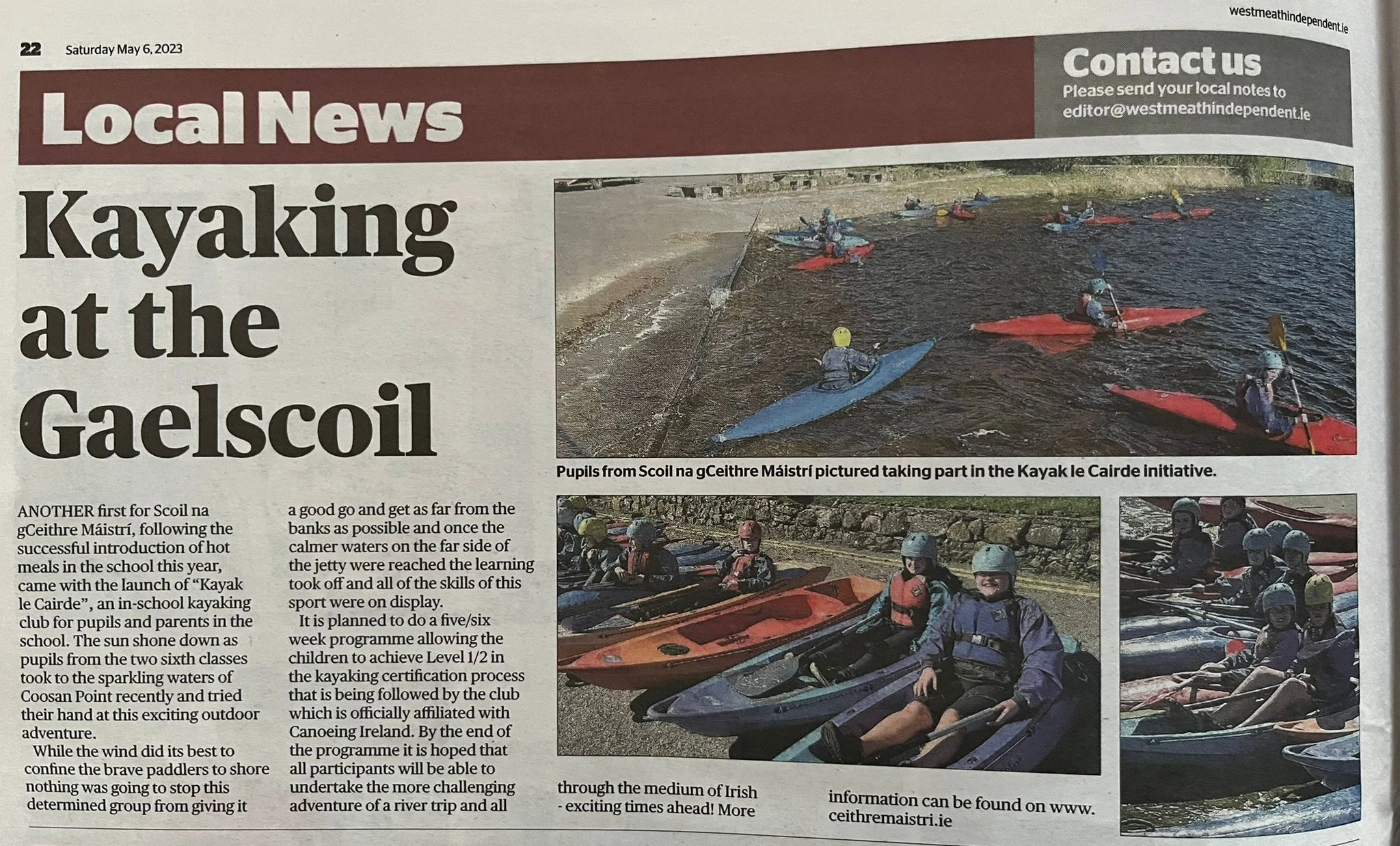 Kayaking Outdoor Adventures on the local news